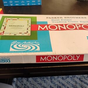 Monopoly Board Game by - Classic Red and White Edition